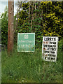 TM1051 : St.Peter's Church Car Park signs by Geographer