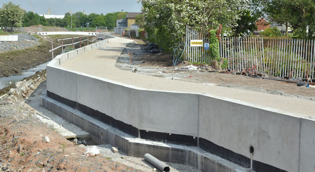 Connswater path works, Belfast (May 2016)