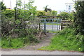 Start of footpath through Penyfan Caravan & Leisure Park