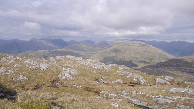 Eastward view from Beinn nan Cabar