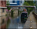 Pipe bridge across the Chesterfield Canal