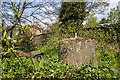 Mid Wales WWII defences: bridge at Llanfyllin - spigot mortar pedestal