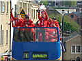 SE3406 : Congratulations to Barnsley FC open top bus parade today after yesterday's Wembley win by Steve  Fareham