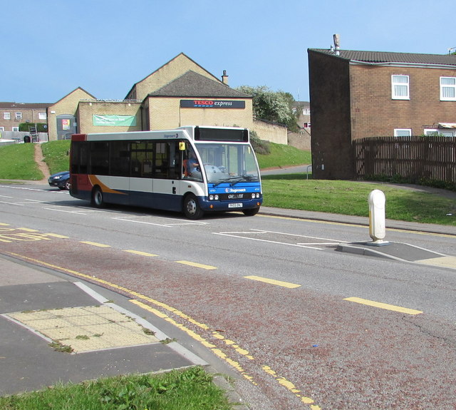 Sunday bus service on a Monday, Ty Gwyn Road, Cwmbran