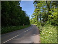 A3072, next to Polecleaves Wood, looking west