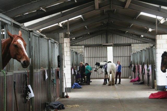 Stabling at Caistor Equestrian Centre © Chris :: Geograph Britain and ...