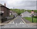 No Entry signs, Heol Maes-y-dre, Ystradgynlais