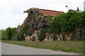 Wisteria and a "dry brick wall" in South Ferriby