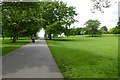 Path across Brockwell Park