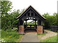 TM0854 : War Memorial & Lych Gate at St.John the Baptist Cemetery by Geographer