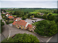 Blacksmiths Arms and view towards Hutton Rudby