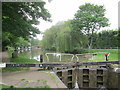 Broadwater Lock just beyond the bridge