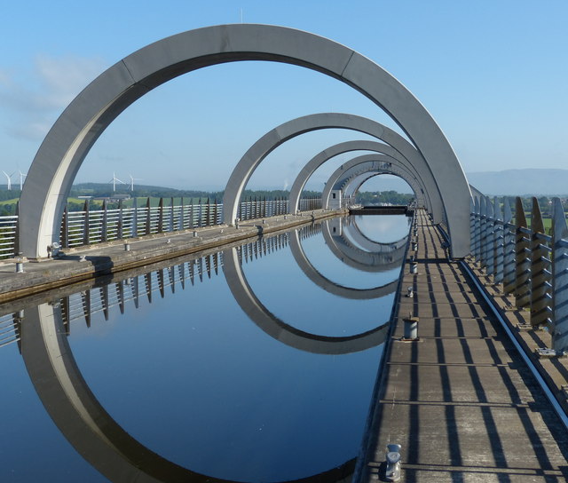 The top of the Falkirk Wheel