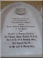 All Saints, Danehill: memorial (v)