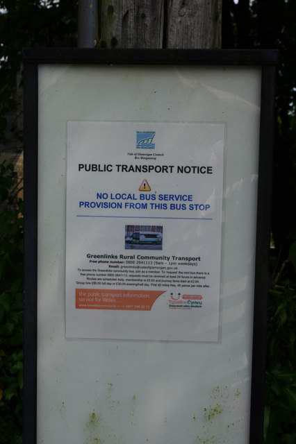 Public Transport Notice - Llantrithyd