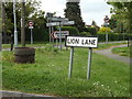 Lion Lane sign