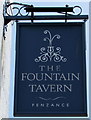 The Fountain Tavern Penzance name sign