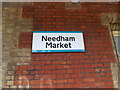 TM0954 : Needham Market sign by Geographer