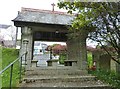 Lych gate at the entrance to St. Feock