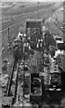 Saltley Locomotive Depot, 1948: elevated view of ash-plant