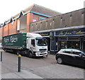 Carlsberg lorry in Cambrian Road, Newport