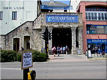 SW4730 : Wharf Road entrance to Wharfside Shopping Centre, Penzance by Jaggery