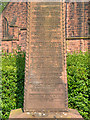 Speke War Memorial (Names)