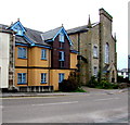 Colourful housing in Chapel Street, Redruth