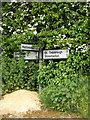 Roadsign on Buxhall Road