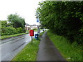 Post box and bus stop on Matthew