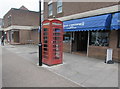 Red phonebox in High Street Nailsea