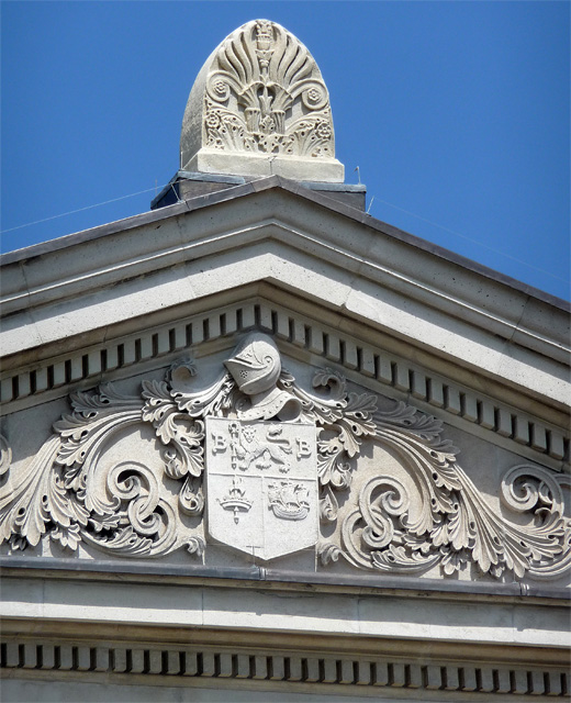 Detail of former Municipal Buildings, Spa Road