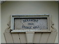 Plaque, Deramore Hall (1)