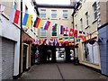 Flag display in Main Street, Omagh