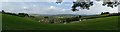 The Pack Horse Inn, from the hillside behind