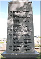 Oldmeldrum war memorial: west elevation