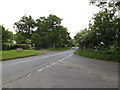 A1088 at the junction with Church Road