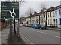 Directions sign, Gloucester Road, Cheltenham