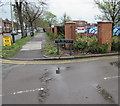 The Crescent  name sign, Gloucester Road, Cheltenham