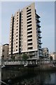 Apartment block beside Roath Basin