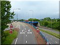 SJ8743 : Stoke-on-Trent: A50 and A500 at Sideway by Jonathan Hutchins