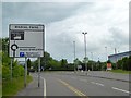 SJ8743 : Stoke-on-Trent: White Rock Road and roundabout, Radial Park by Jonathan Hutchins