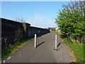 Pedestrian bridge over the railway