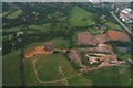 Sand pits by the River Wey east of Farnham: aerial 2016