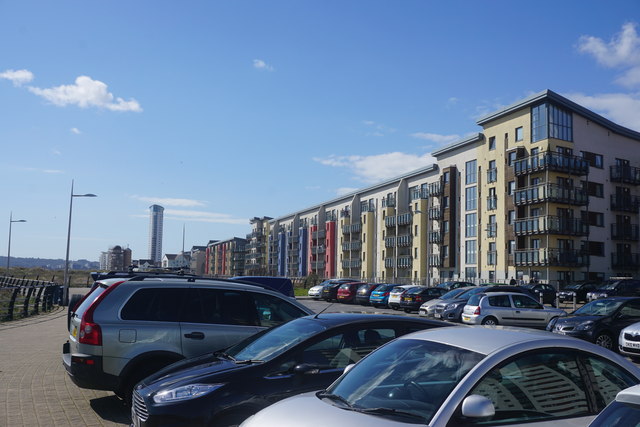 Seafront apartments in Swansea