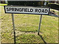 TM0848 : Springfield Road sign by Geographer
