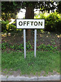 TM0649 : Offton Village Name sign by Geographer