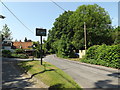 TM0649 : Bildeston Road & Offton Village sign by Geographer
