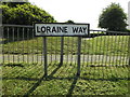 Loraine Way sign