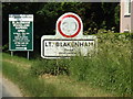 TM1048 : Blakenham Woodland Garden & Little Blakenham Village Name sign by Geographer